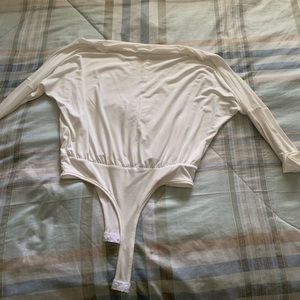 Medium white fashion nova off the shoulder top